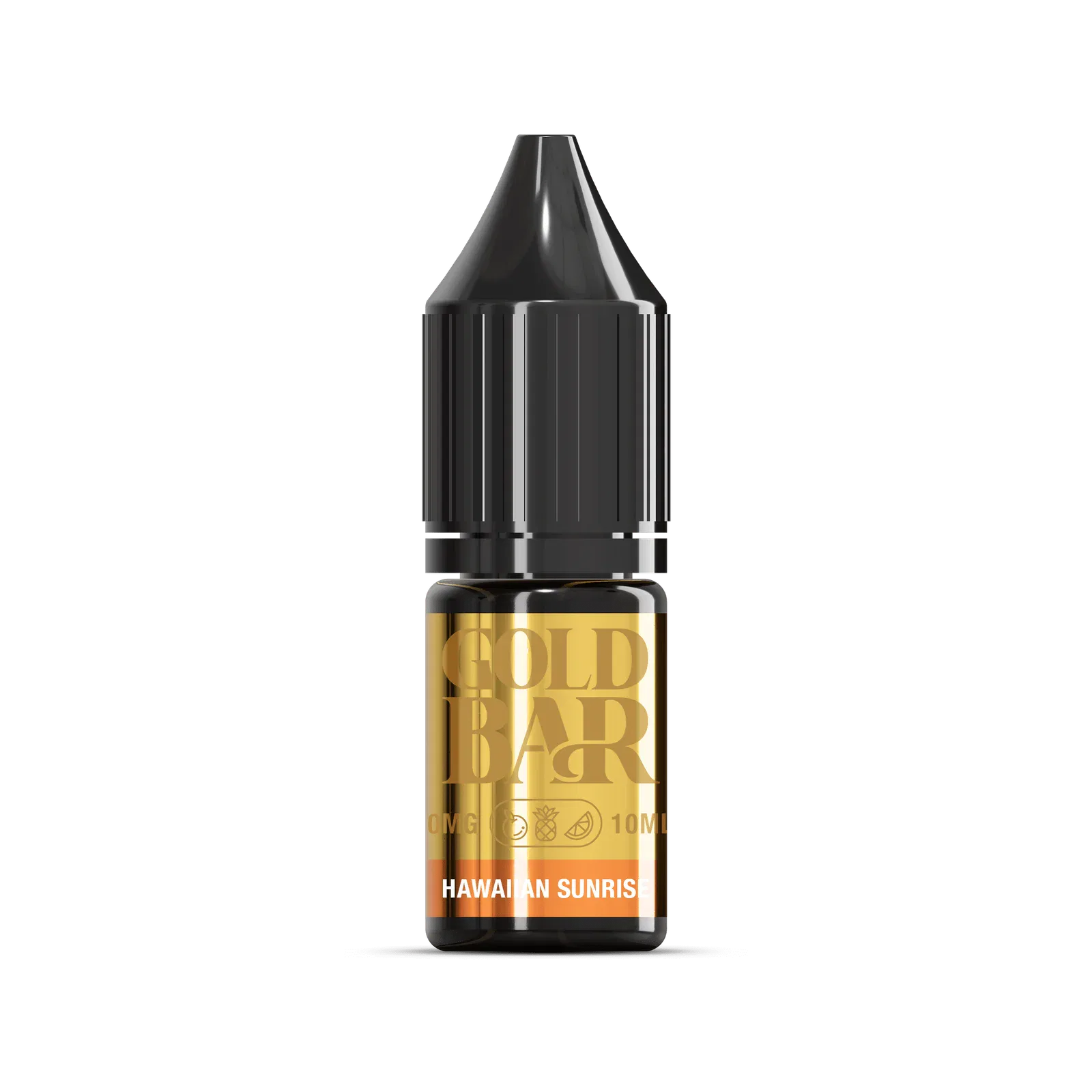 Botella de Gold Bar e-líquido tipo sales de nicotina sabor Hawaiian Sunrise, mango, sandía melocotón, Mango Watermelon Peach