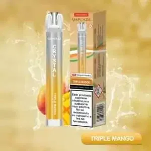 Vapeaze Desechable 600 caladas sabor mango triple, triple mago