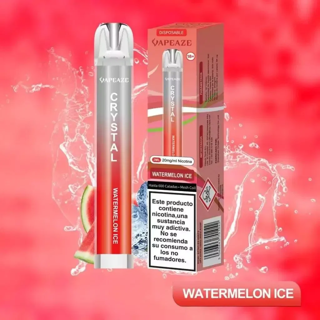 Vapeaze Vaper Desechable 600 caladas sabor Watermelon Ice, Sandía Hielo