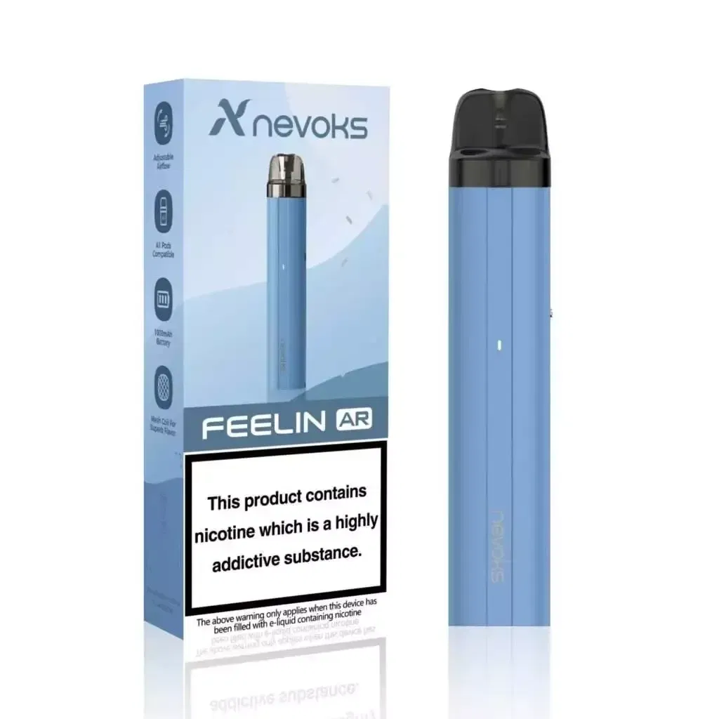 Nevoks, Vaper rellenable, Open POD system, sistema cartucho abierto, Feeling AR, color azul