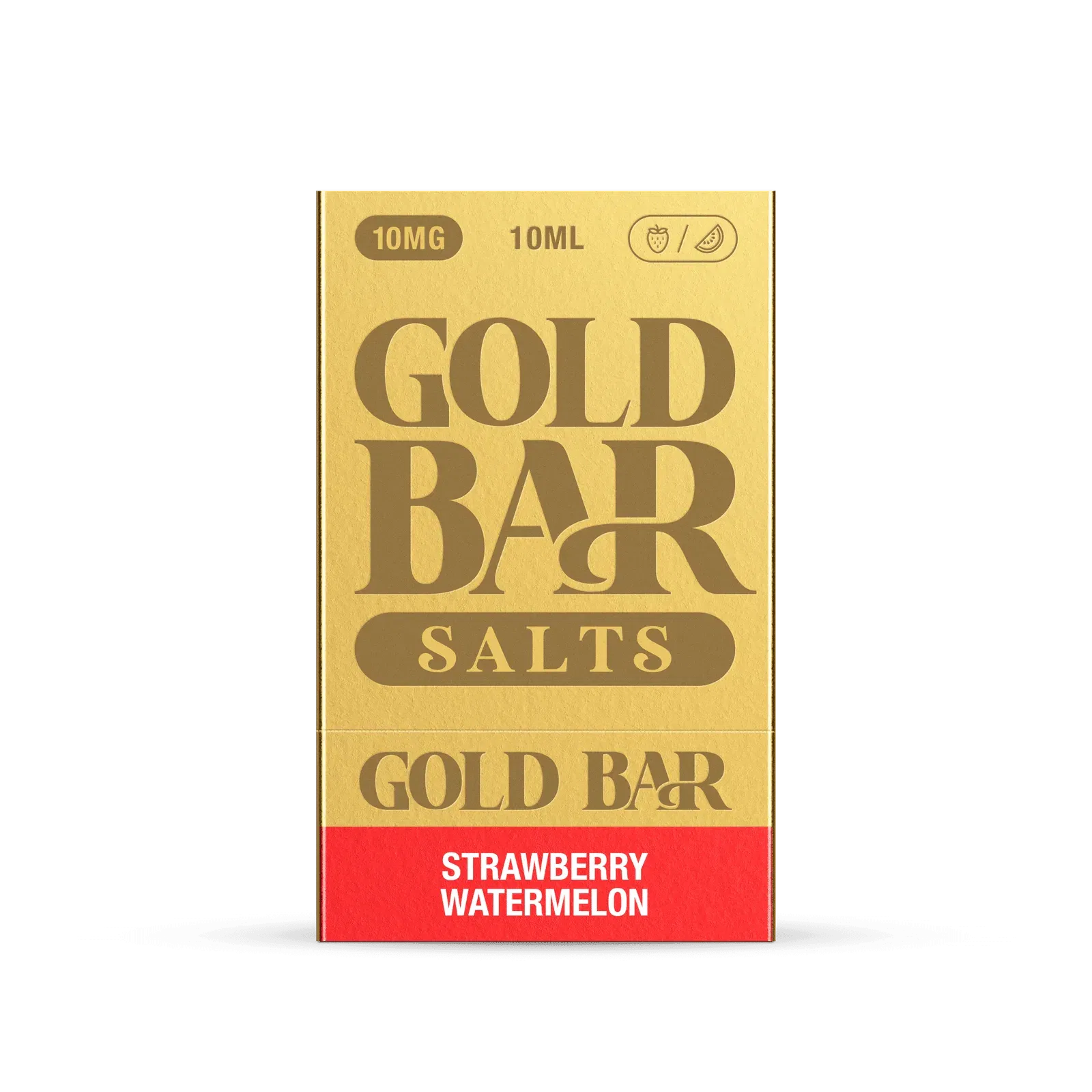 Detalle de Embalaje de Gold Bar E-líquido tipo Sales de nicotina Strawberry Watermelon, Fresa Sandía