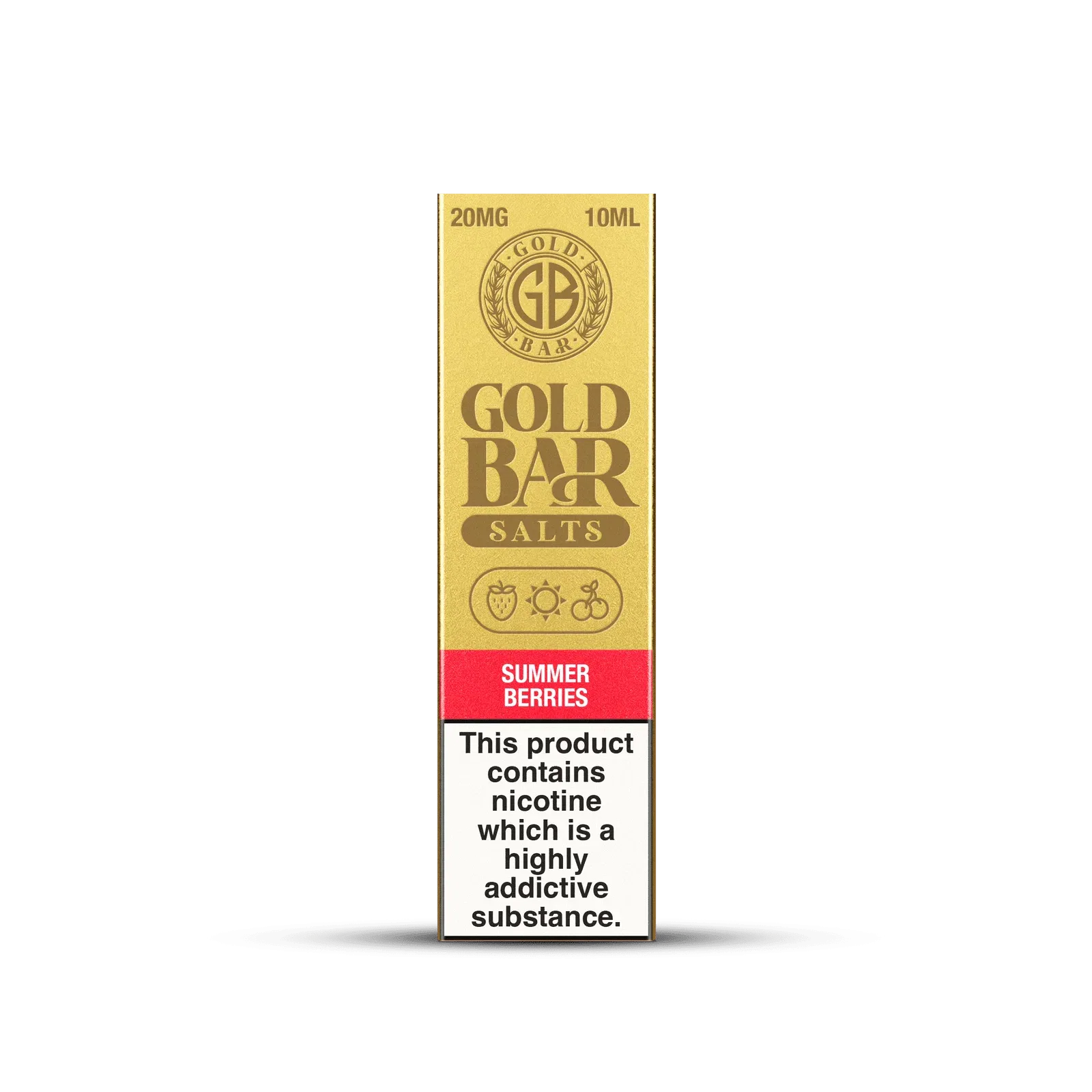 Embalaje de Gold Bar e-líquido tipo sales de nicotina sabor guava kiwi, guayaba kiwi