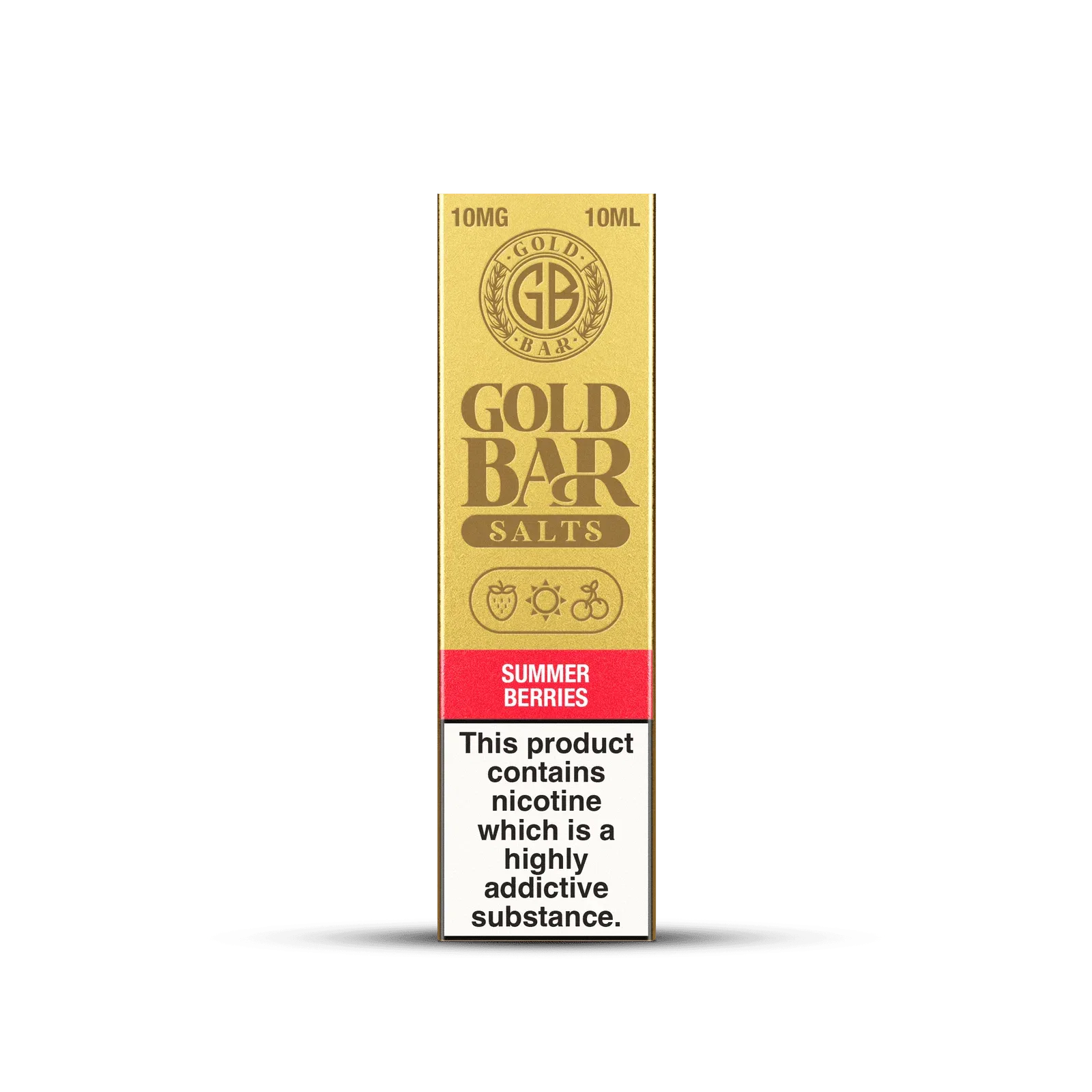 Embalaje de Gold Bar E-líquido tipo Sales de nicotina Summer Berries, Bayas de verano