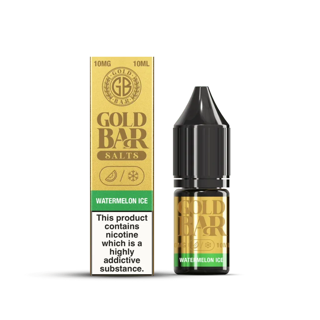 Gold Bar e-líquido tipo sales de nicotina sabor watermelon ice, sandía con hielo