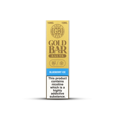 Embalaje de Gold Bar e-líquido tipo sales de nicotina sabor arandanos hielo, Blueberry Ice